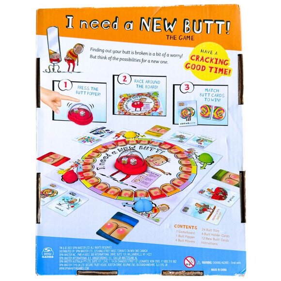 I Need a New Butt Kids Board Game Ages 5+ NEW - Picture 2 of 8
